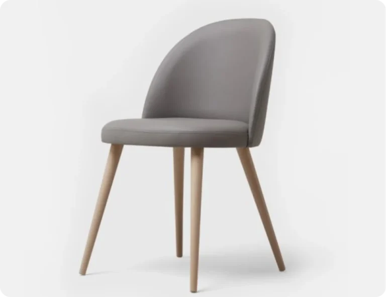 Gray Chair With Wood